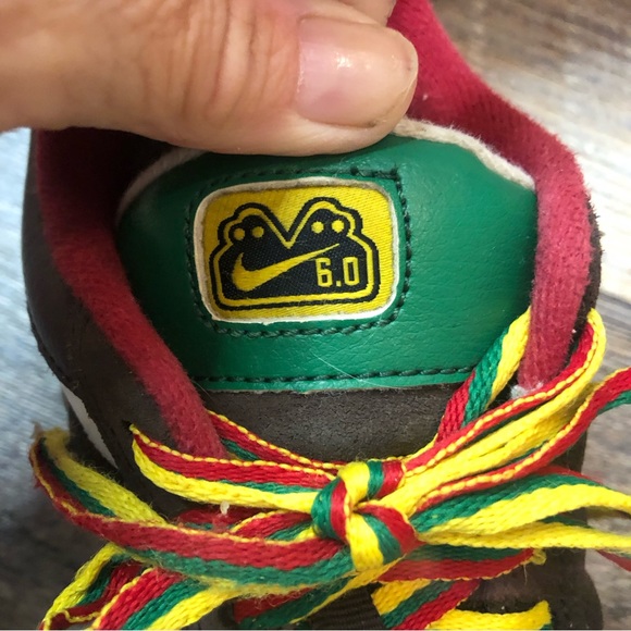 Nike Dunk Air Morgan 6.0 SB LOW kids Shoes Brown, red and green - Size 3 - Picture 10 of 13